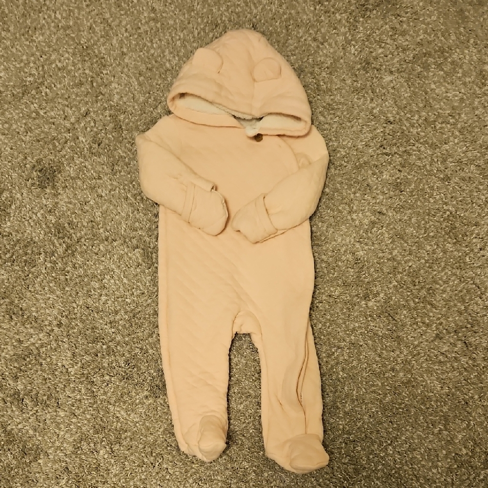 Carter's Soft Pink Hooded Bodysuit